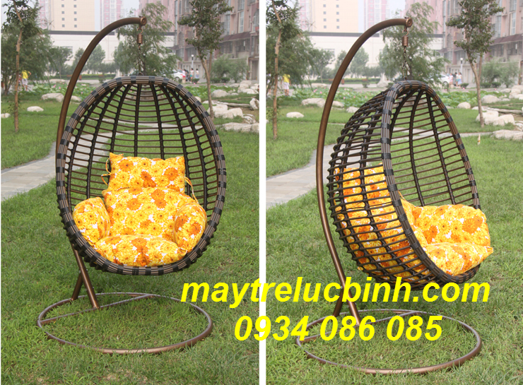  Plastic imitation rattan swing S169